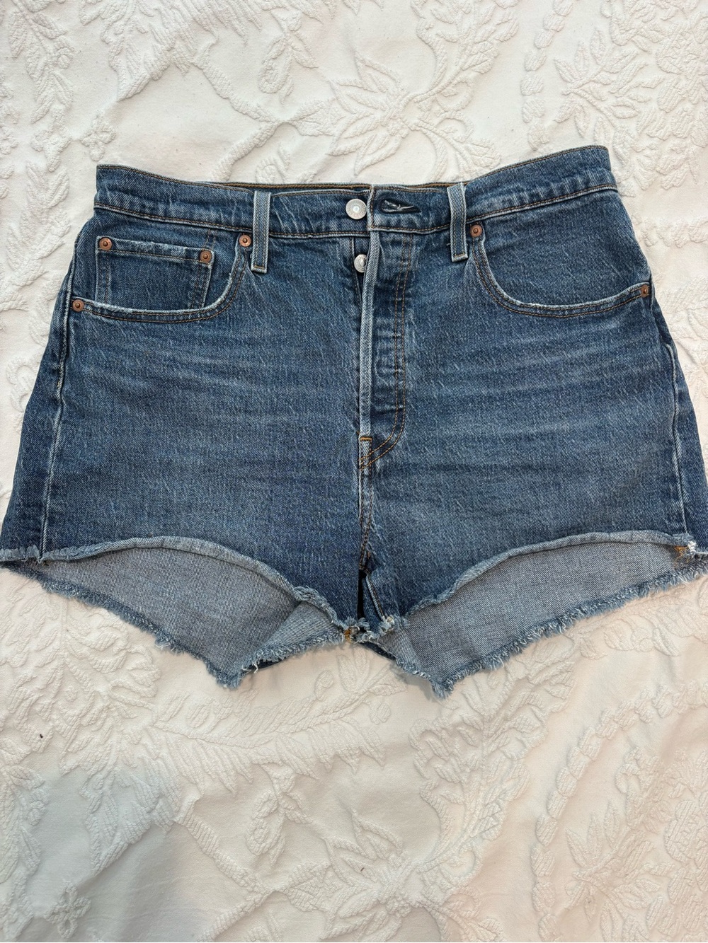 Levi 501 High-Rise Denim Cutoff Shorts